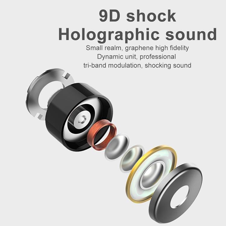 Wireless Bluetooth 5.0 Earphones with 9d Sound & Charging Box - Pink