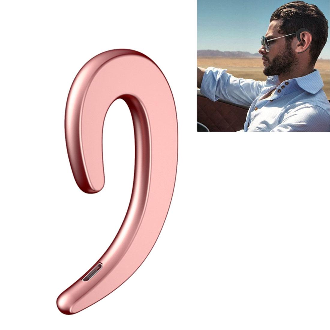 Bluetooth Bone Conduction Sports Earphones with Earhook - V4.1 - Rose Gold