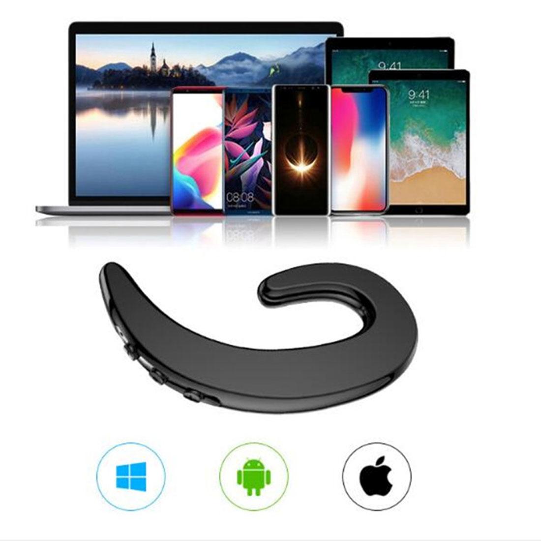 Bluetooth Bone Conduction Sports Earphones with Earhook - V4.1 - Rose Gold