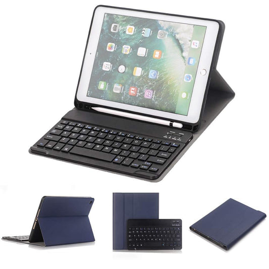 Bluetooth Keyboard & Leather Tablet Case For Ipad Pro / Air 9.7 With Detachable Design & Pencil Holder - Rose Gold
