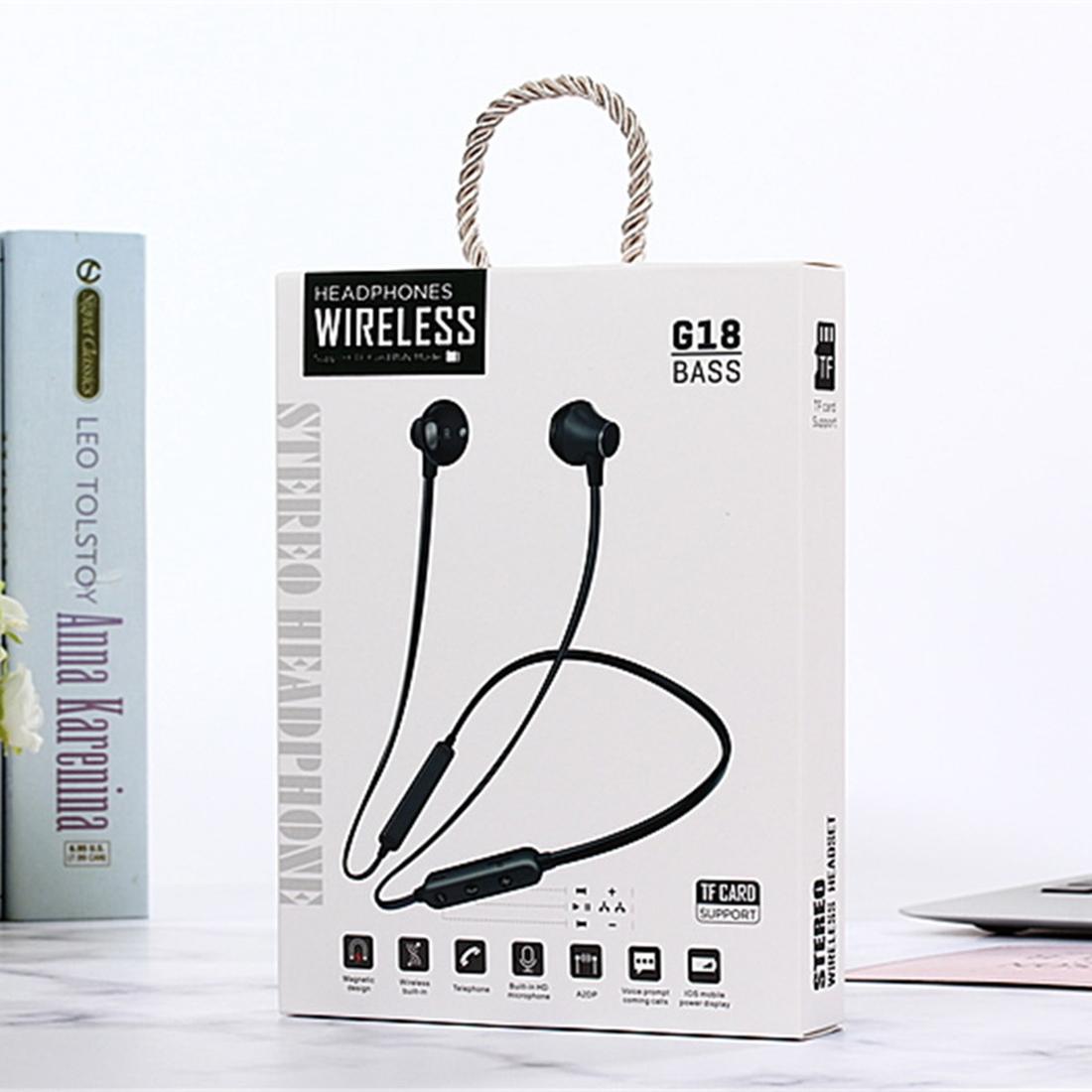 Sport Wireless Bluetooth 5.0 Earphones - Mg-g18 4.2 - Black Grey