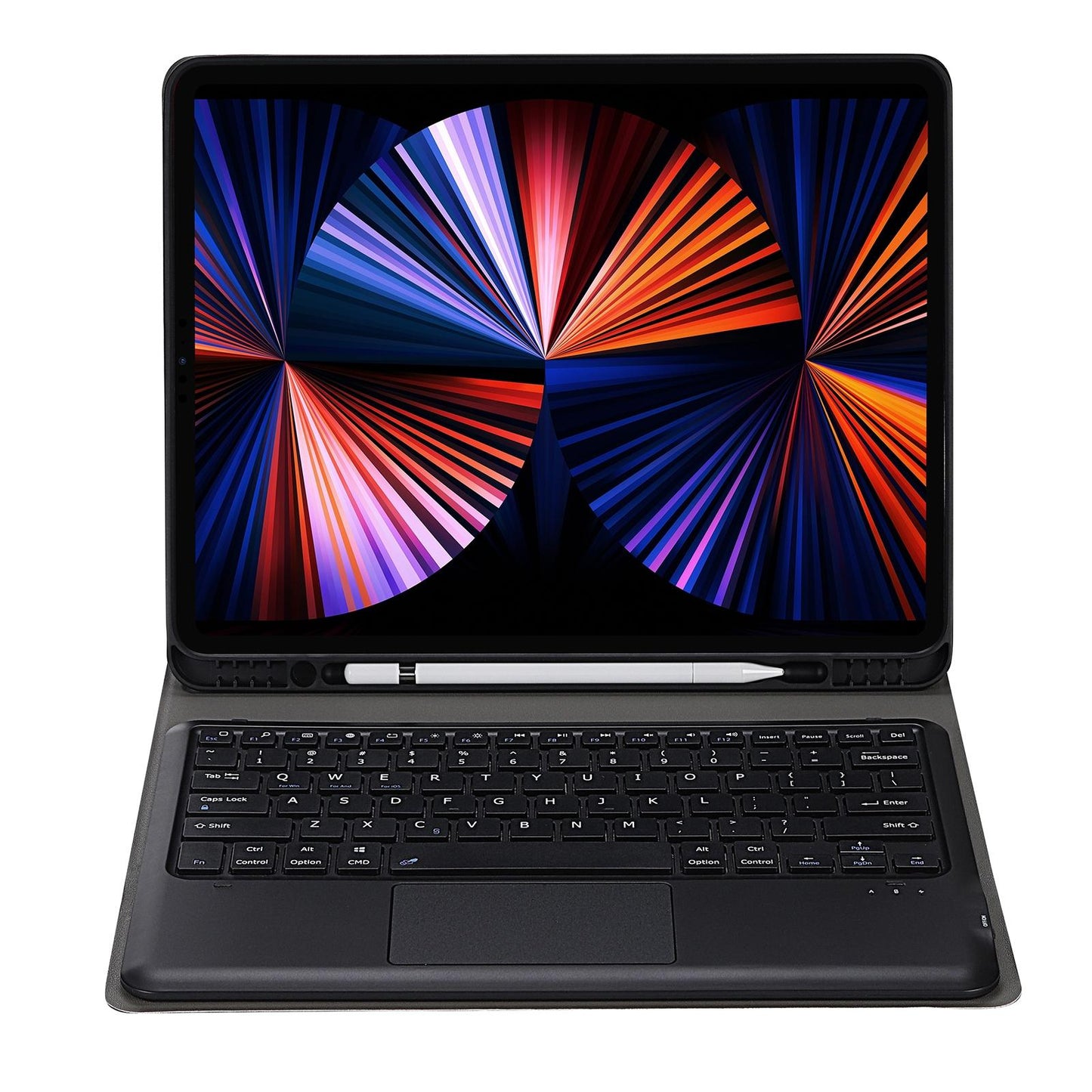 Detachable Bluetooth Keyboard Tablet Case For Ipad Pro 12.9 - Ultra-Thin With Touchpad Pen Slot & Holder - Gold