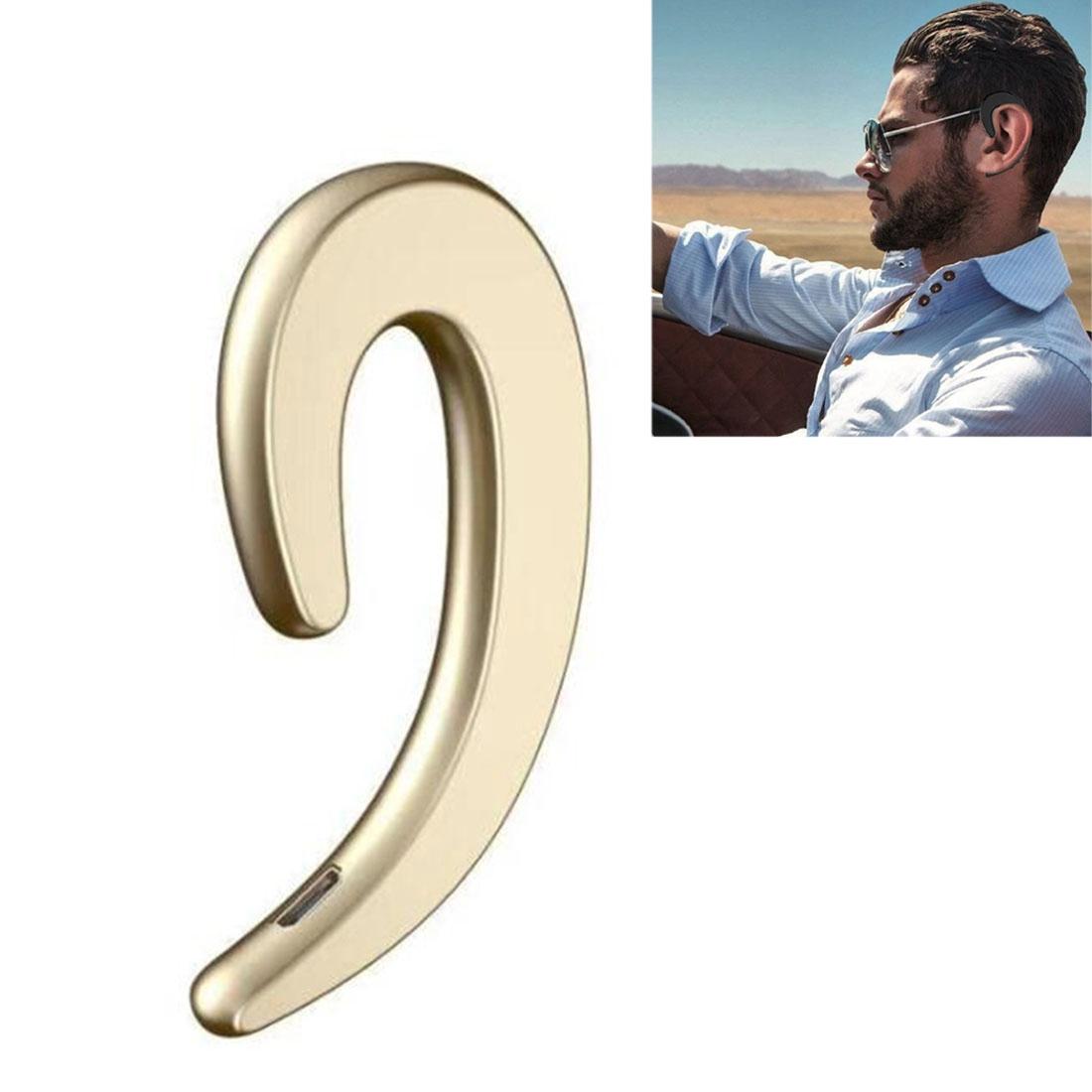 Bluetooth Bone Conduction Sports Earphones with Earhook - V4.1 - Gold