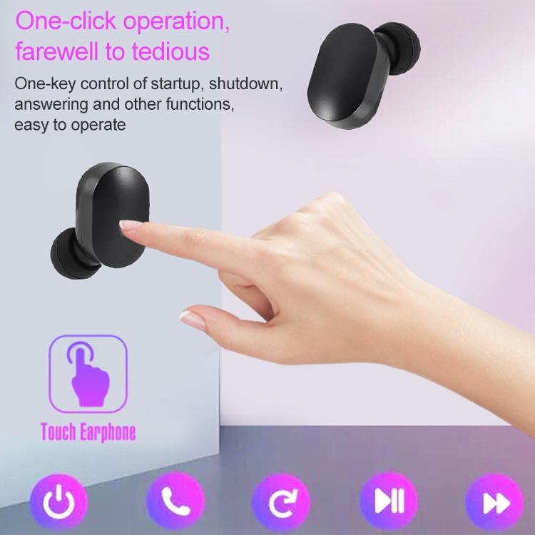 Wireless Touch Bluetooth Headset with Smart Magnetic Charging - Automatic Pairing - Gold