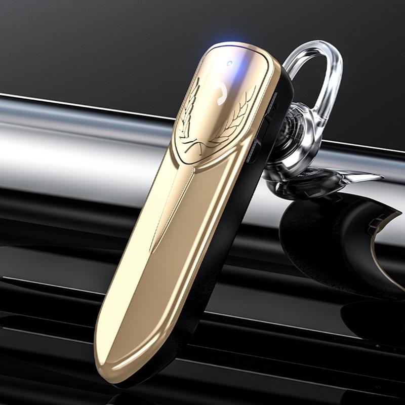 Bluetooth Earphone with Cvc Noise Reduction - Unilateral Design - Gold