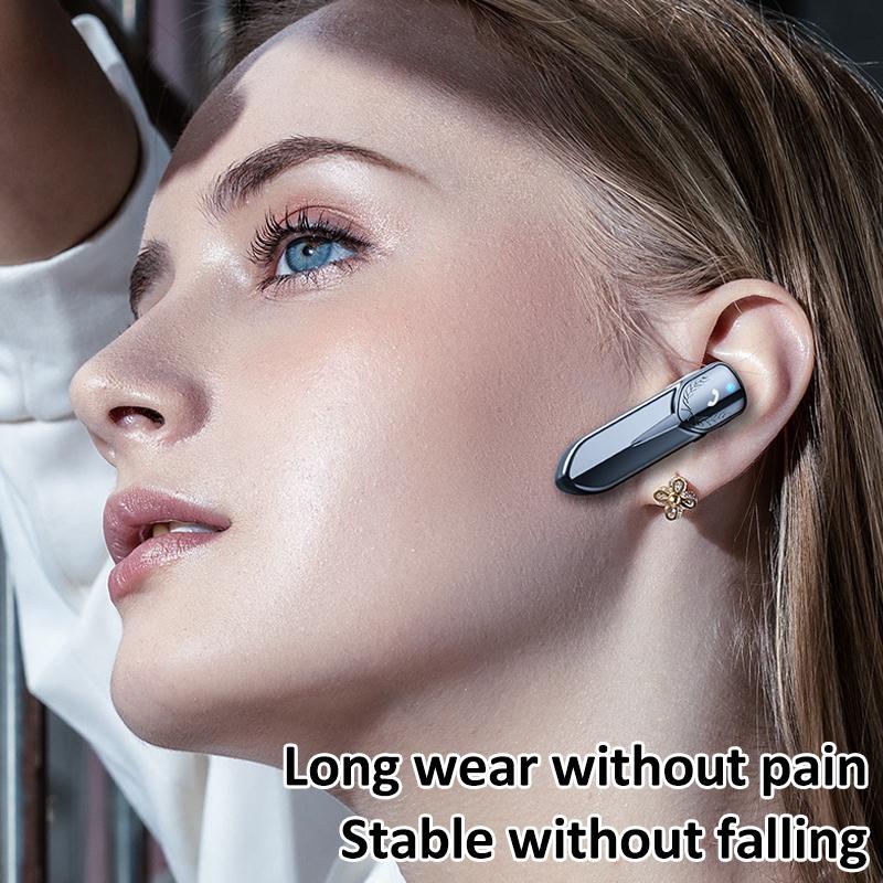 Bluetooth Earphone with Cvc Noise Reduction - Unilateral Design - Gold