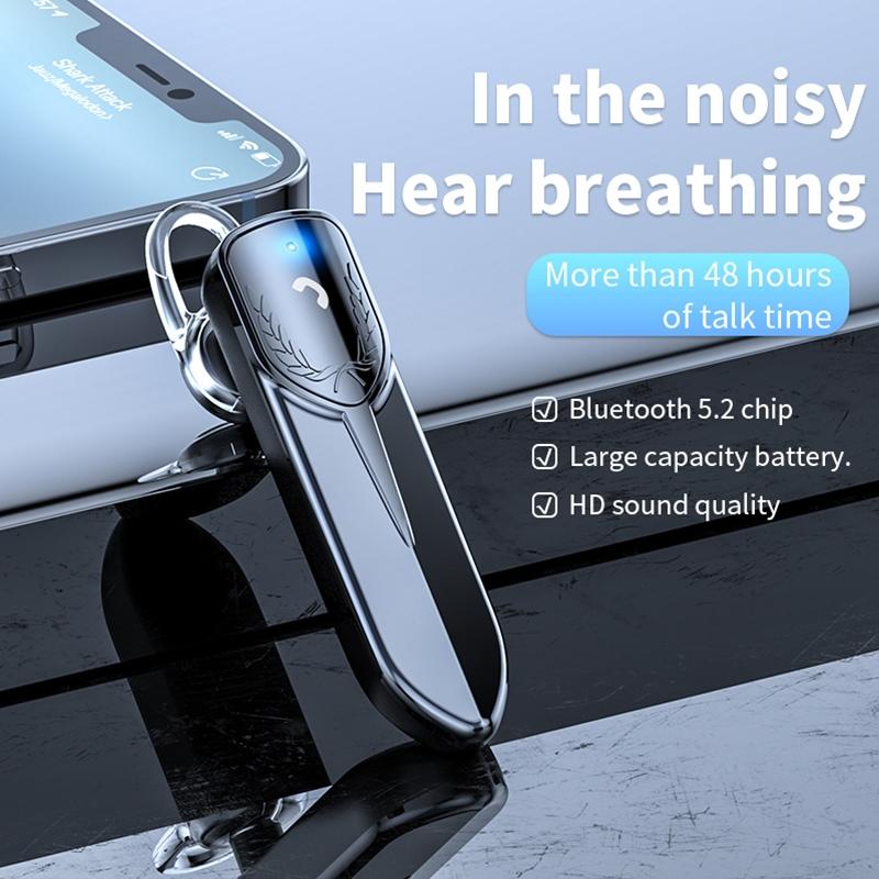 Bluetooth Earphone with Cvc Noise Reduction - Unilateral Design - Gold