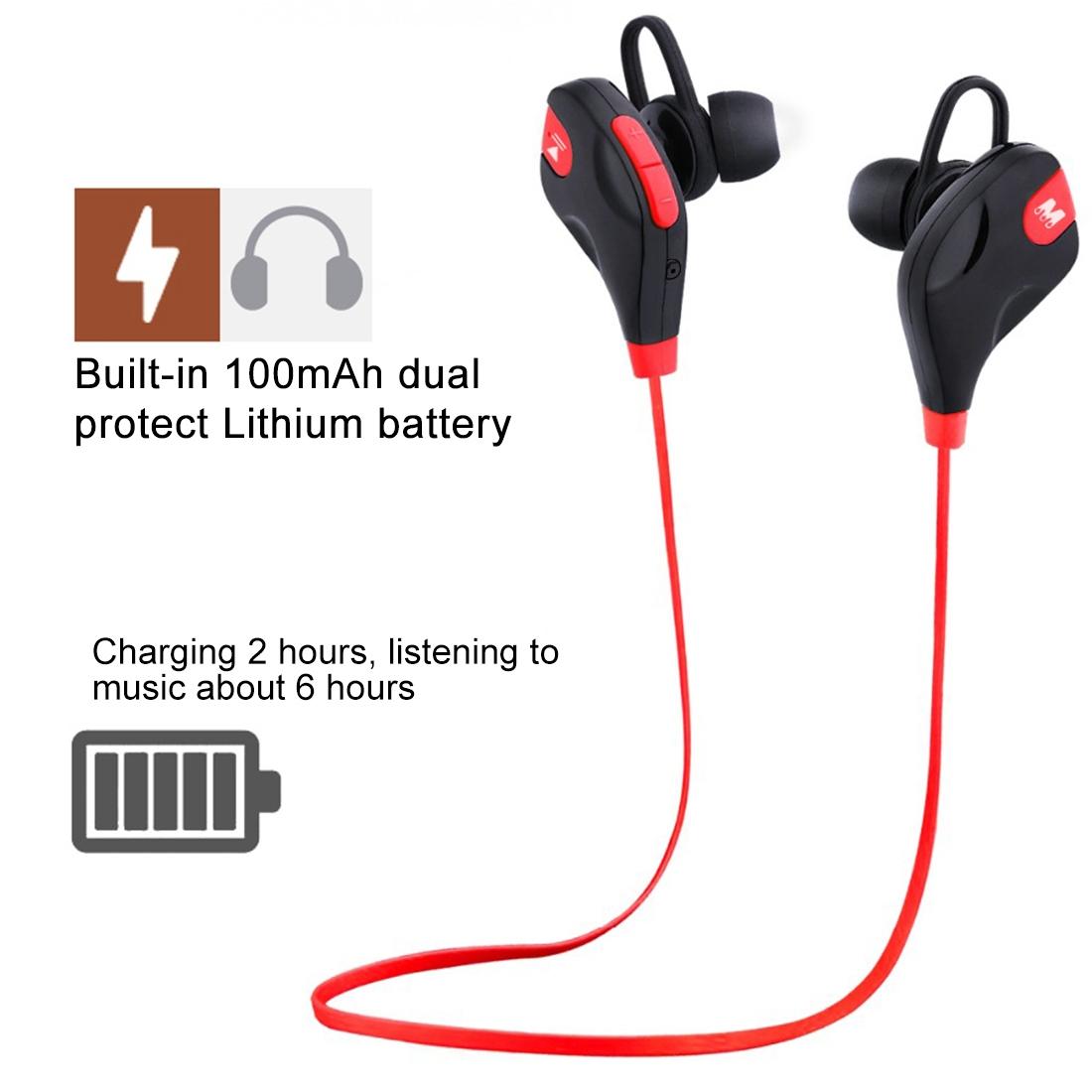 Wireless Bluetooth Earphones with Mic & Control - M8 - Blue
