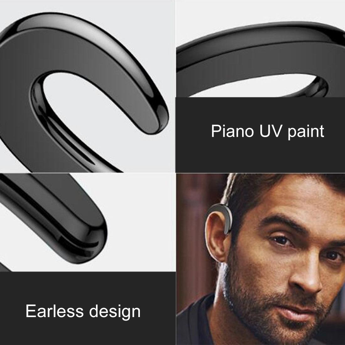 Bluetooth Bone Conduction Sports Earphones with Earhook - V4.1 - Blue