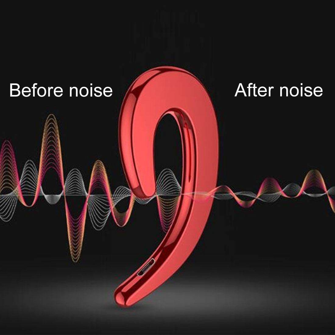 Bluetooth Bone Conduction Sports Earphones with Earhook - V4.1 - Blue