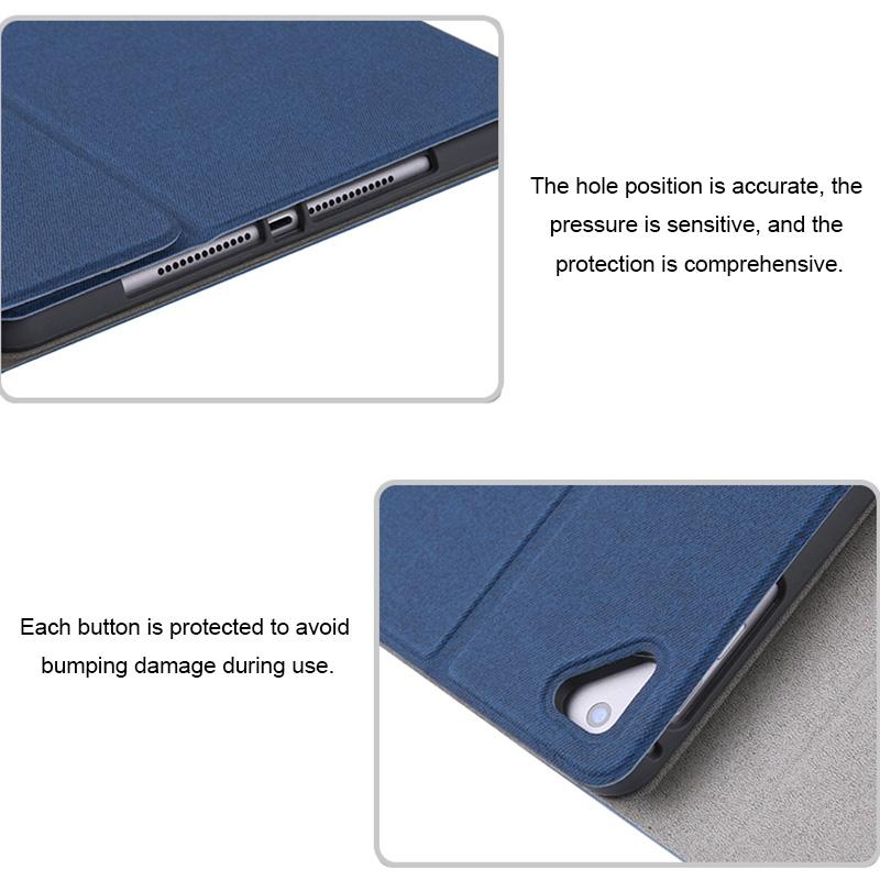 Detachable Bluetooth Keyboard & Leather Tablet Case For Ipad Pro / Air 9.7 With Colourful Backlight & Holder - Blue