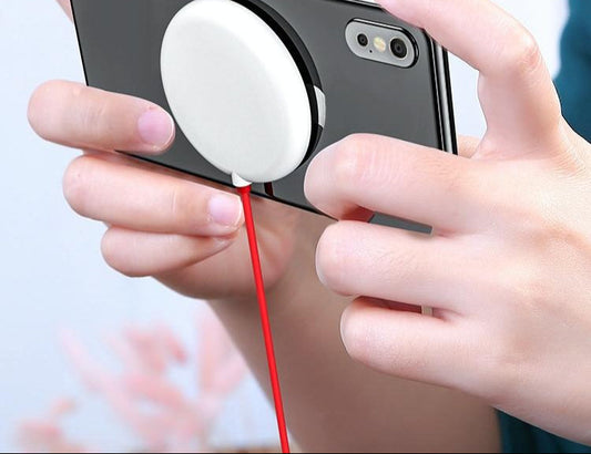 Wireless Fast Charger With Suction Cup 1.5M - Red