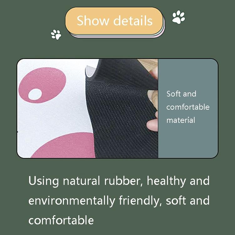 3 Piece Cute Cartoon Cat Claw Mouse Pad Set 280 X 250 X 3Mm - Purple