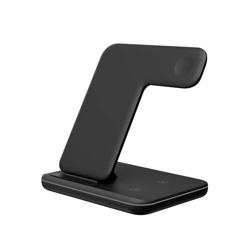 3 In 1 Magnetic Wireless Charger With Touch Ring Light - White
