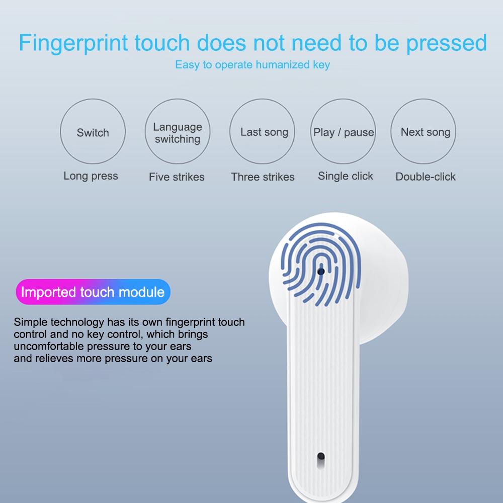 Waterproof Bluetooth Earphones with Noise Reduction and Charging Box