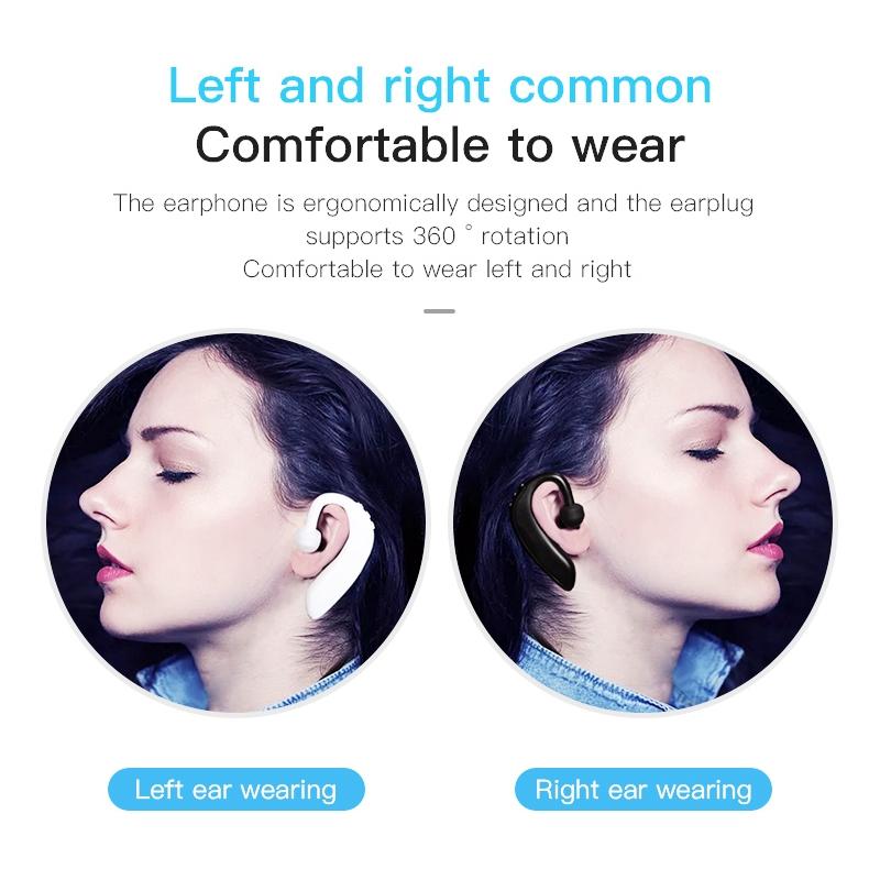 Intelligent Noise Cancelling Bluetooth Earphones - Q10 - White