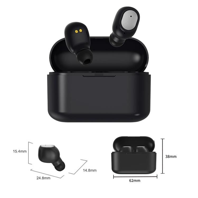 Wireless Bluetooth 5.0 Earphones - Binaural Stereo Automatic Pairing - White