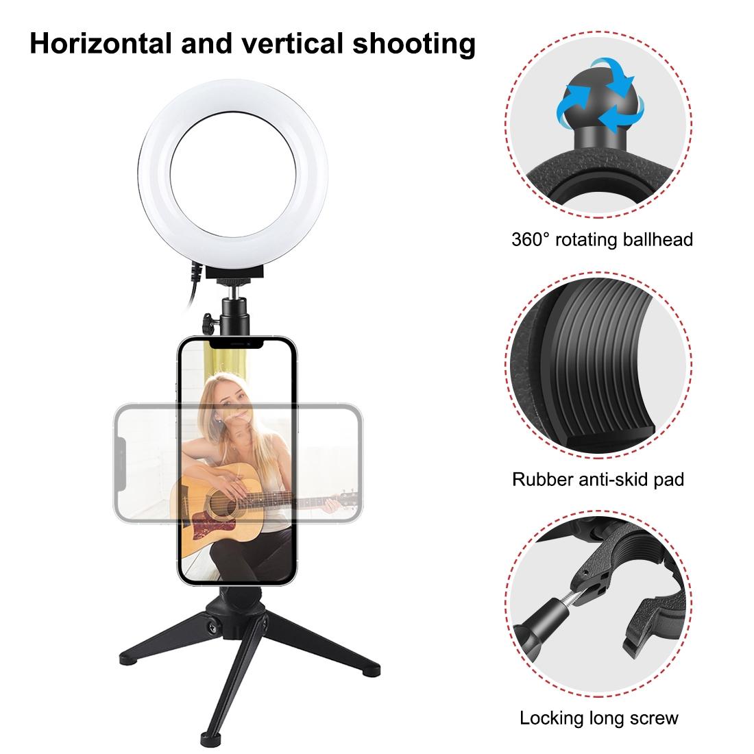 15W Magnetic Wireless Charger With Vlogging Phone Clamp - White