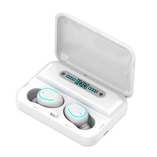 Intelligent Noise Cancelling Bluetooth Earphones with Touch Control and Charging Box - White