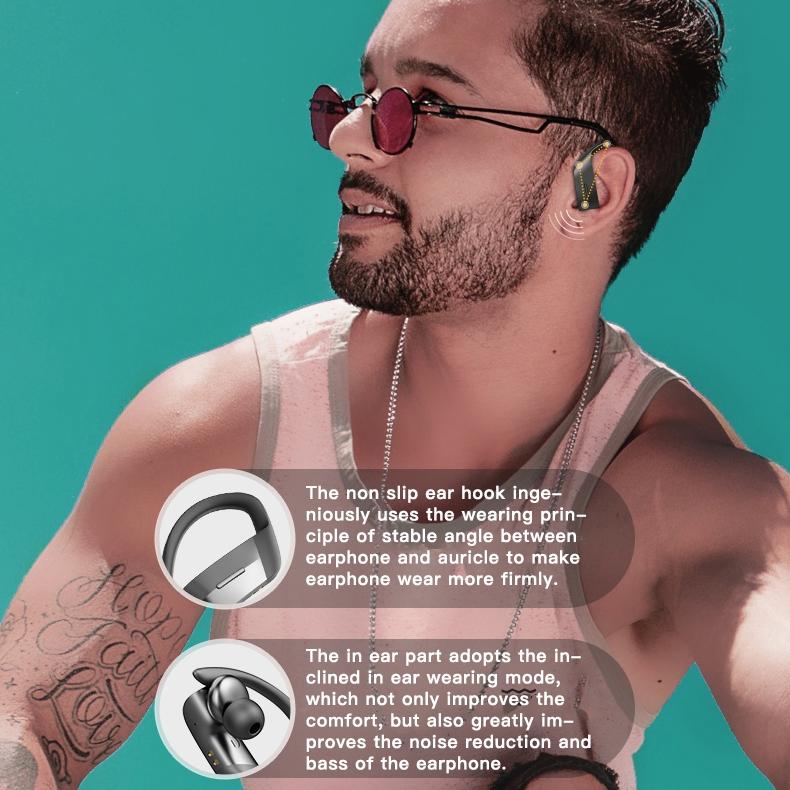 Wireless Bluetooth Earphones with Charging Box and Digital Display - 258 - White
