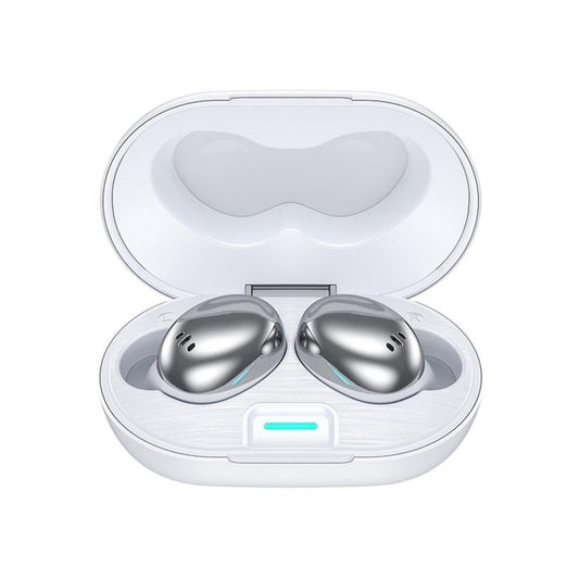 Metal Plating Wireless Tws Earphones with Charging Box - Bluetooth 5.0 - White