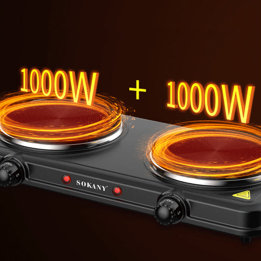 Sokany Electric Hot Plate Dual Burner for Fast & Efficient Cooking