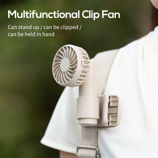 Ice Green Portable Multifunctional Clip Fan DQ261 - 1000mAh Battery, 3-Speed, Quiet Cooling for Summer