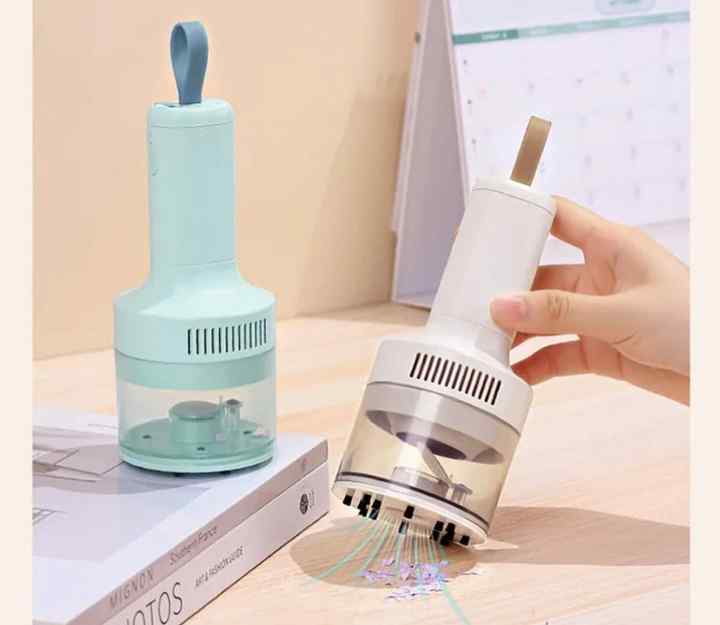 Yellow Portable Wireless Car Vacuum Cleaner - USB Rechargeable, High Suction, Compact Design for Home & Keyboard Cleaning