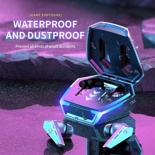 Yellow Wireless Gaming Earbuds - Bluetooth 5.2, Low Delay, 3D Stereo