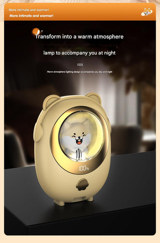 Green Cute Pet Rechargeable Hand Warmer - Portable USB Electric Pocket Heater