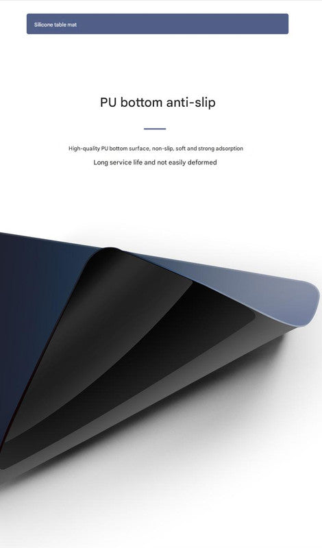 Mint Green Premium Large Silicone Mouse Pad - Non-Slip, 600x300mm for Office and Gaming