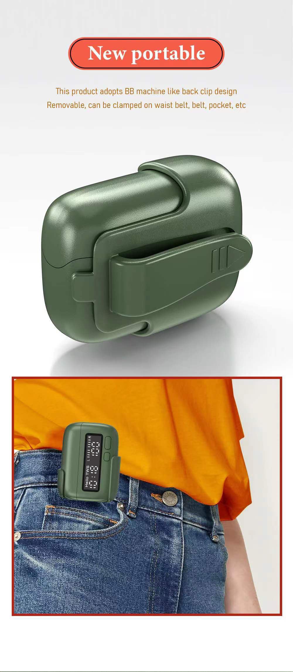 Hi-Res Audio In-Ear Monitor Earphones - Ergonomic Design, Dynamic Driver, with Mic & 3.5mm Jack(Orange)