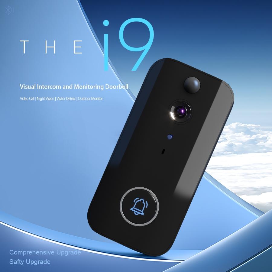 Wireless Doorbell Camera With Night Vision And Motion Detection - Black-1915196493648760838