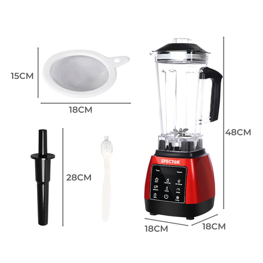 Spector 2L Commercial Blender Mixer Red-1910113176377233410
