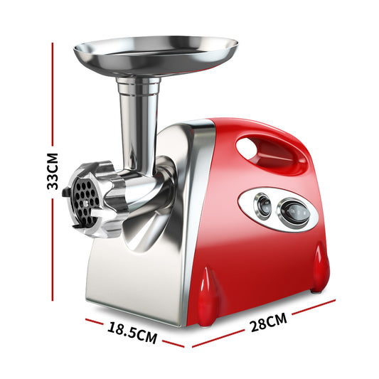 800W Electric Meat Grinder Mincer Sausage Red-1910112869001859074