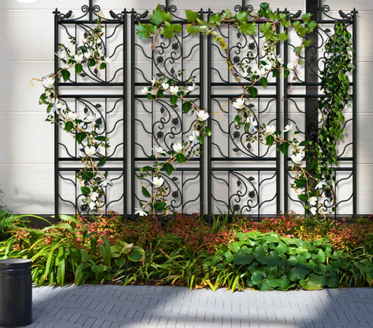 Transform Your Outdoor Space with Our Metal Garden Trellis Panels