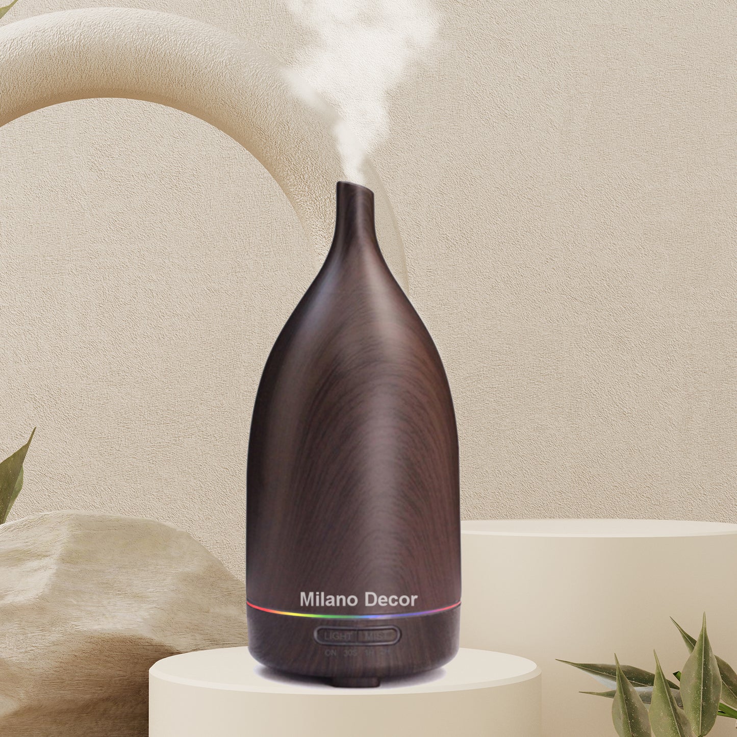 Milano Decor 100ml Ultrasonic Aroma Diffuser - Dark Wood-1927503845173366784