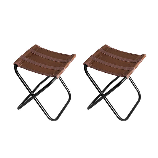 HYPERANNGER 2 Pack Aluminum Alloy Camping Folding Stool with Storage Bag