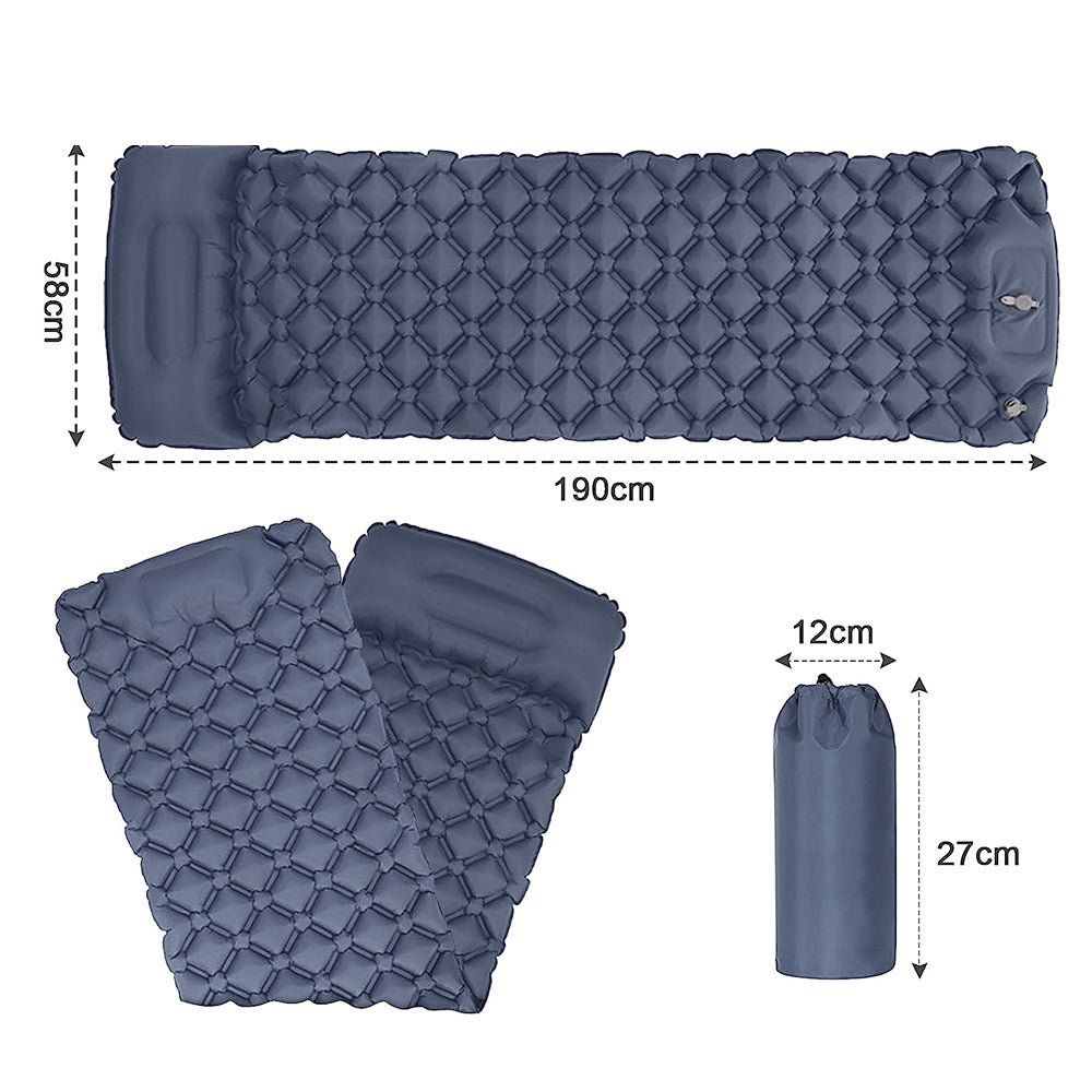 HYPERANGER Inflatable Sleeping Pad for Camping with Built-in Pump
