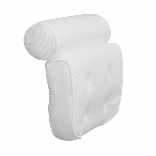 3D Mesh Soft Spa Bath Pillow for Bath Tub with Anti-Slip Suction Cups