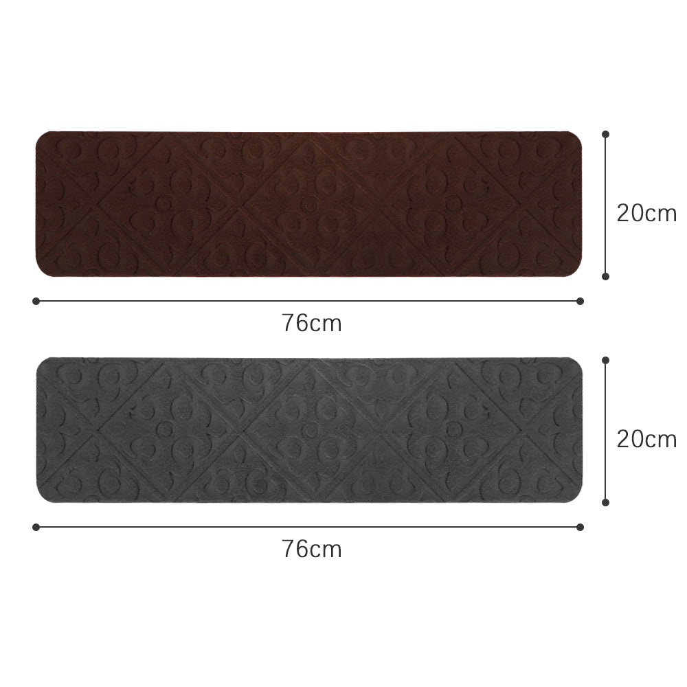 COMFEYA 8 Pack Carpet Stair Treads Non-Slip Stair Carpet Rugs | Protect Wooden Stairs | Easy Installation