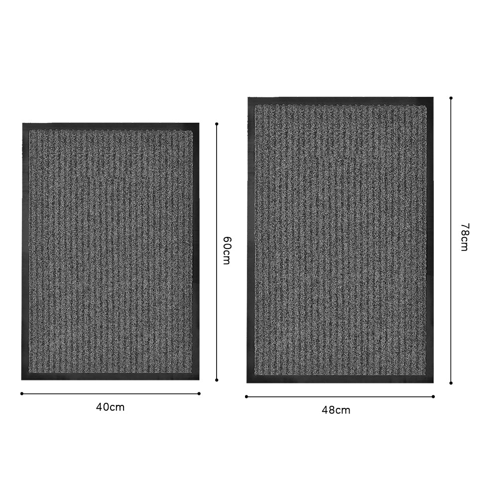 COMFEYA 2 Pack Front Door Mat Indoor Outdoor Entryway Welcome Mats