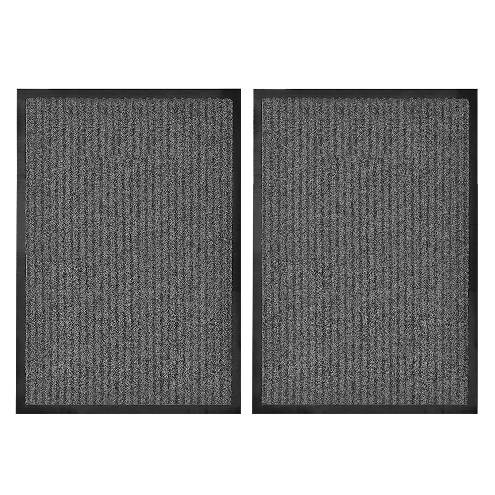 COMFEYA 2 Pack Front Door Mat Indoor Outdoor Entryway Welcome Mats