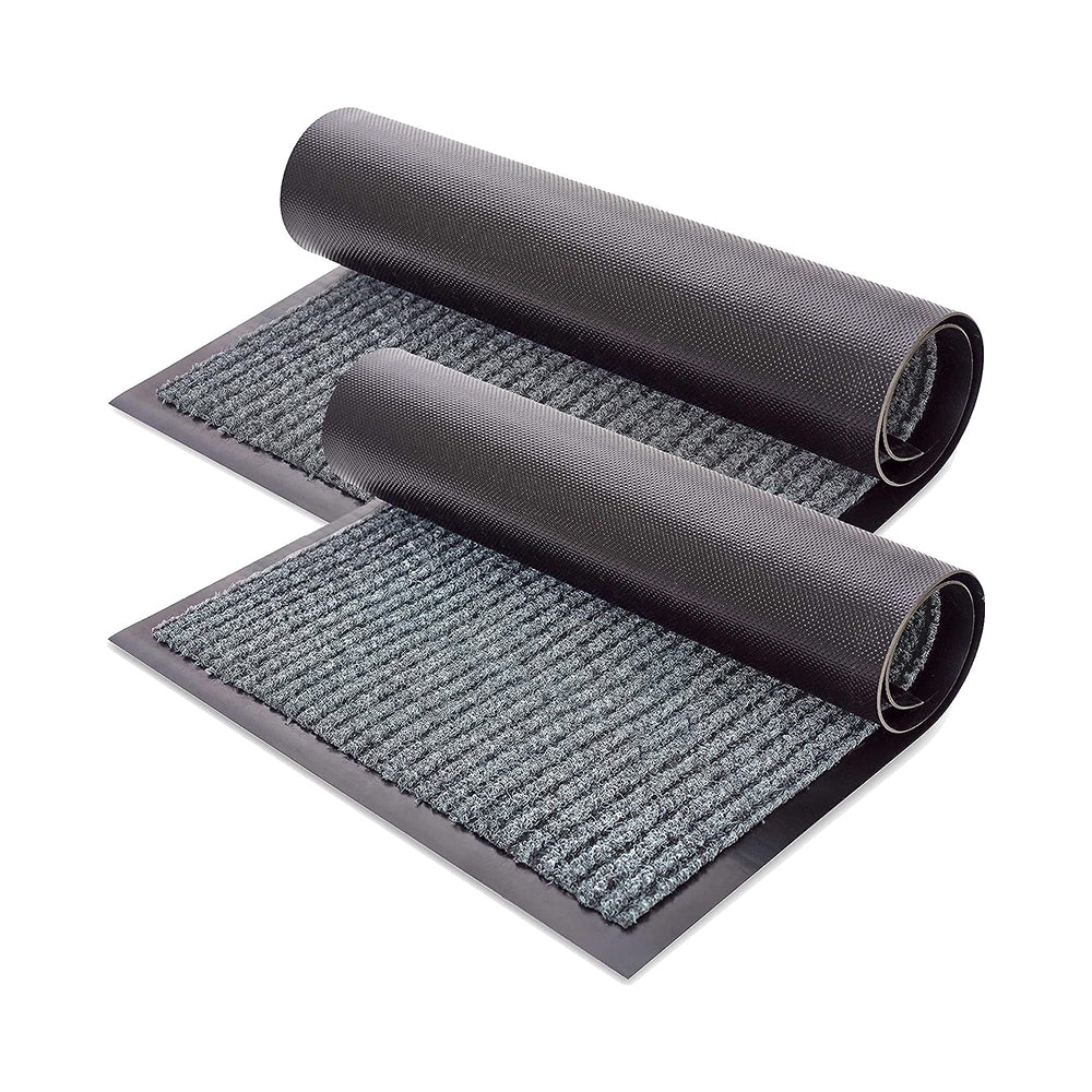 COMFEYA 2 Pack Front Door Mat Indoor Outdoor Entryway Welcome Mats