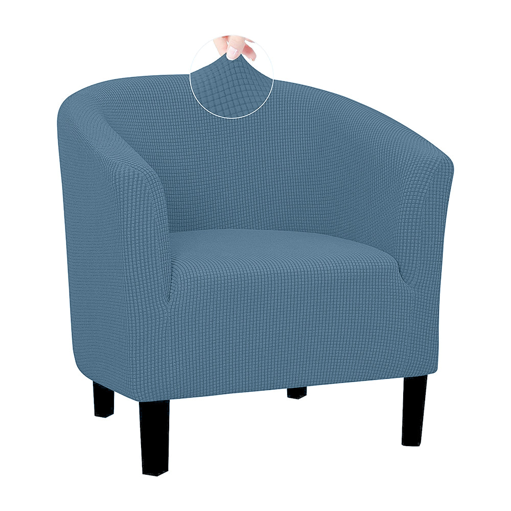 COMFEYA Elastic All-Inclusive Single Sofa Cover - Solid Color Semicircle Sofa Chair Cover