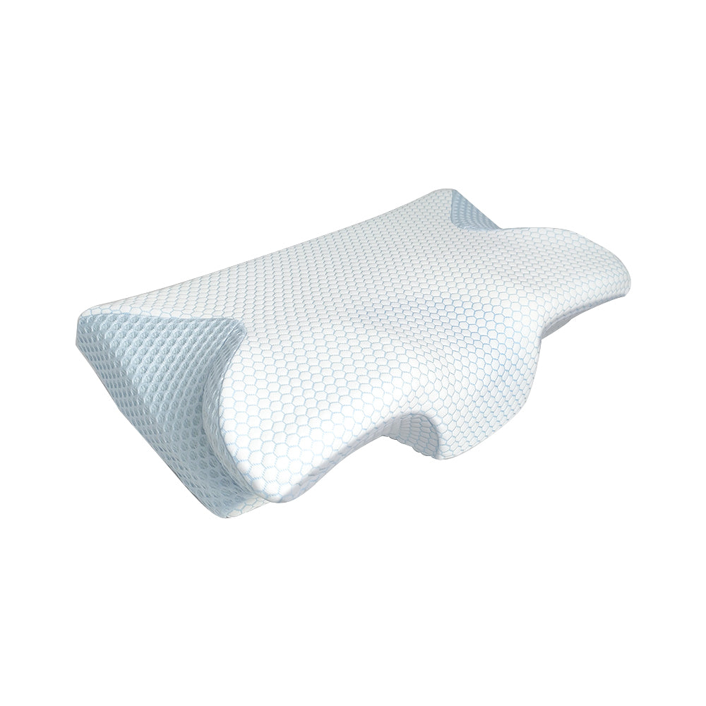 COMFEYA Cervical Neck Pillow for Pain Relief Sleeping - Orthopedic Contour Memory Foam Pillow with Cooling Pillow Covers