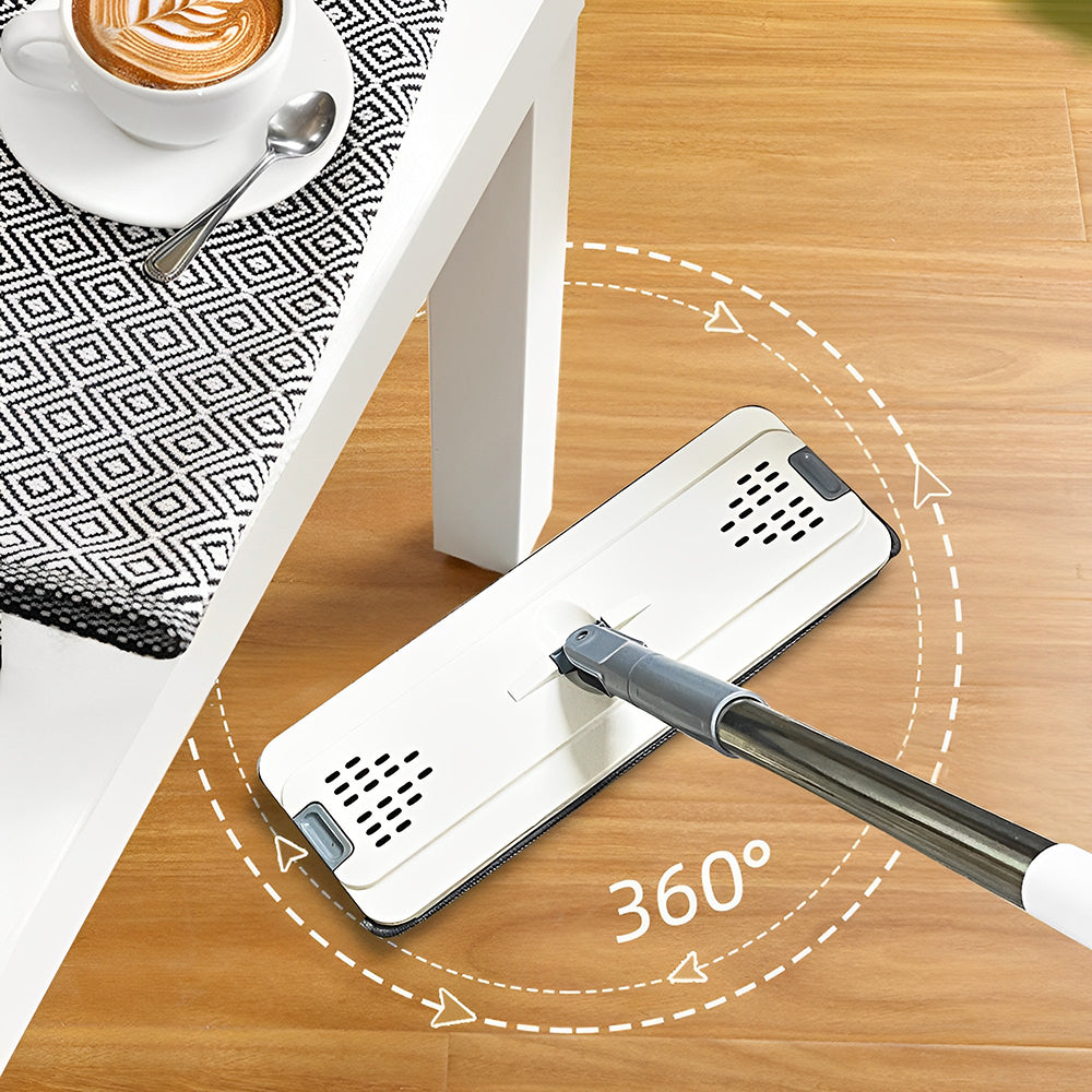 CLEANFOK Microfiber Mop with Bucket and 4 Washable Pads - Versatile Cleaning Solution