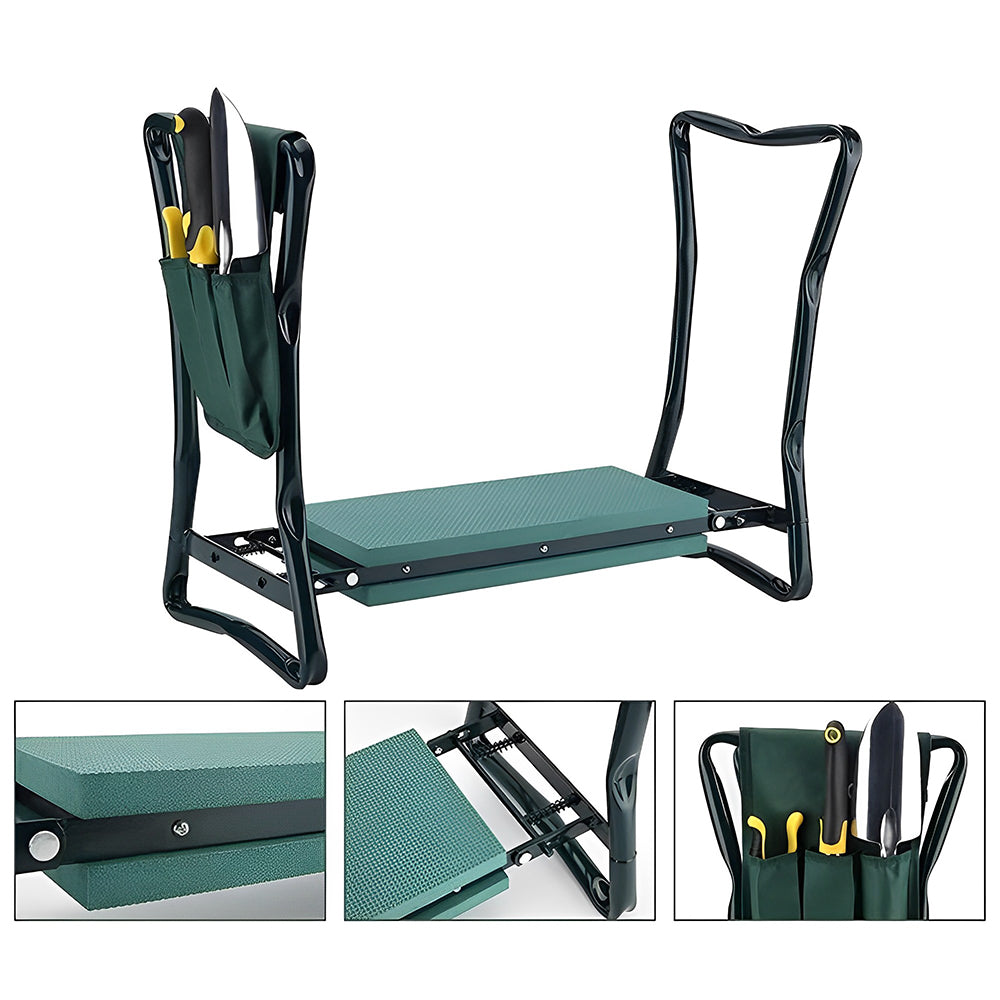 GREENHAVEN Garden Kneeler Seat and Foldable Stool with Tool Bag