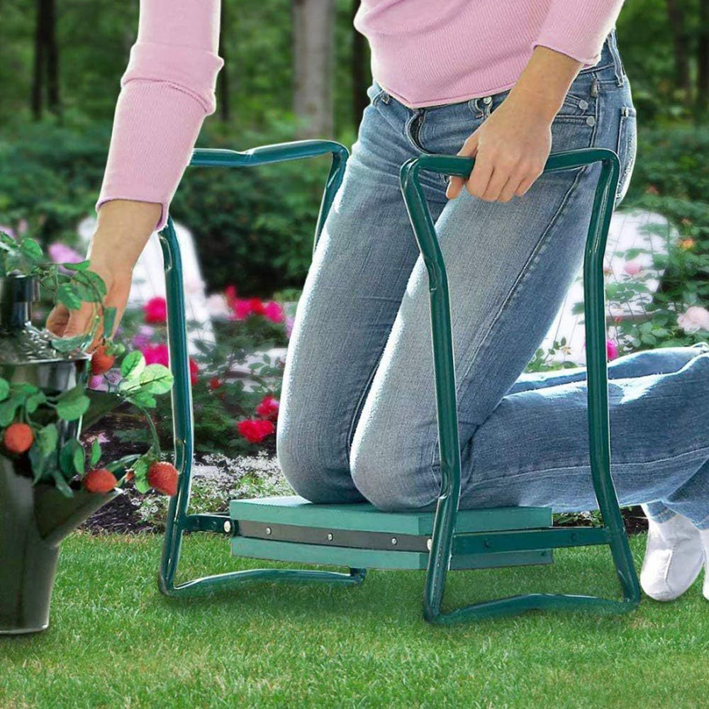 GREENHAVEN Garden Kneeler Seat and Foldable Stool with Tool Bag