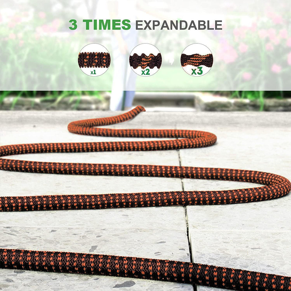 GREENHAVEN Expandable Garden Hose with 10 Spray Patterns Nozzle